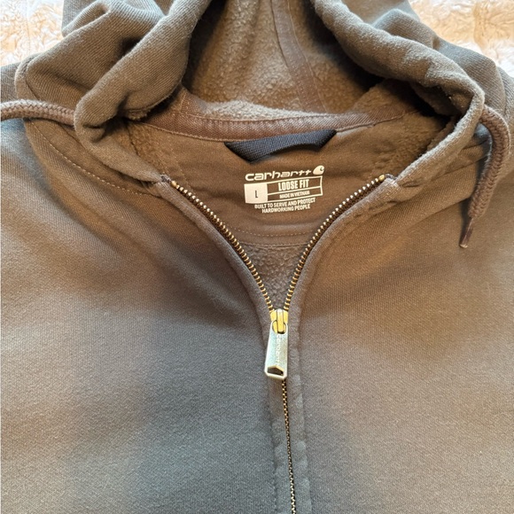 Carhartt Dark Olive Full-Zip Hoodie - Picture 2 of 4